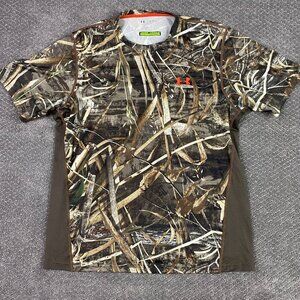 Under Armour Scent Control Loose Camo Shirt Men's XL Realtree Hunting Fishing